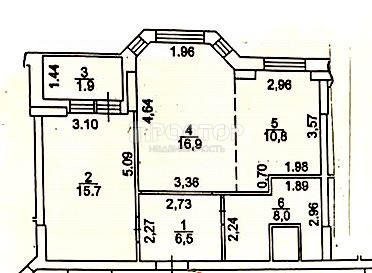 2-комнатная квартира, 60.2 м² - фото 24