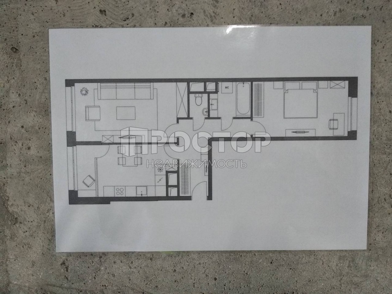 2-комнатная квартира, 62.3 м² - фото 4