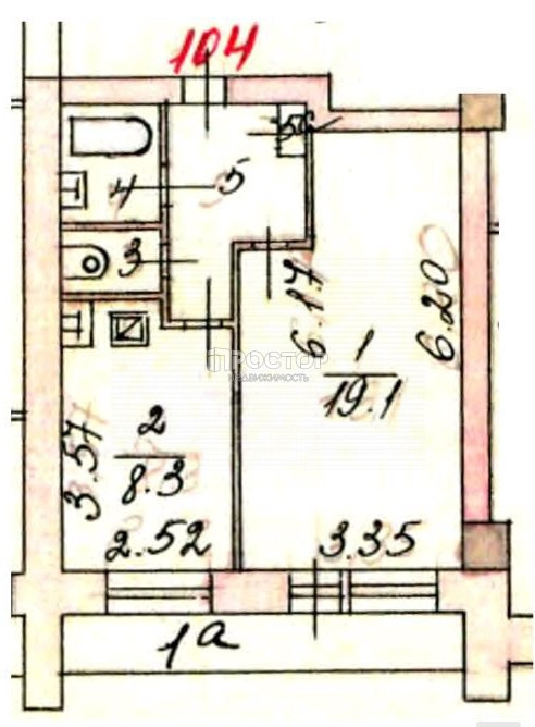 2-комнатная квартира, 52.6 м² - фото 22