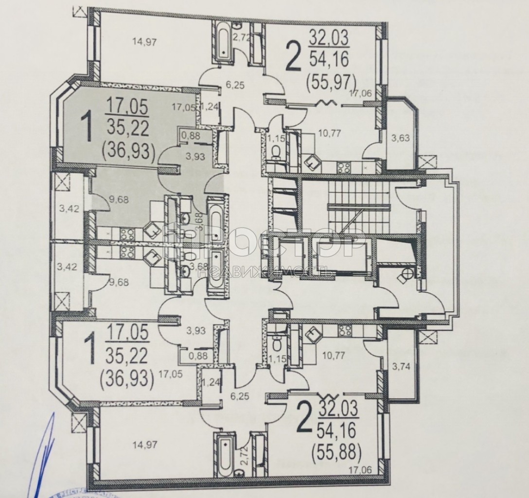 1-комнатная квартира, 38.5 м² - фото 3