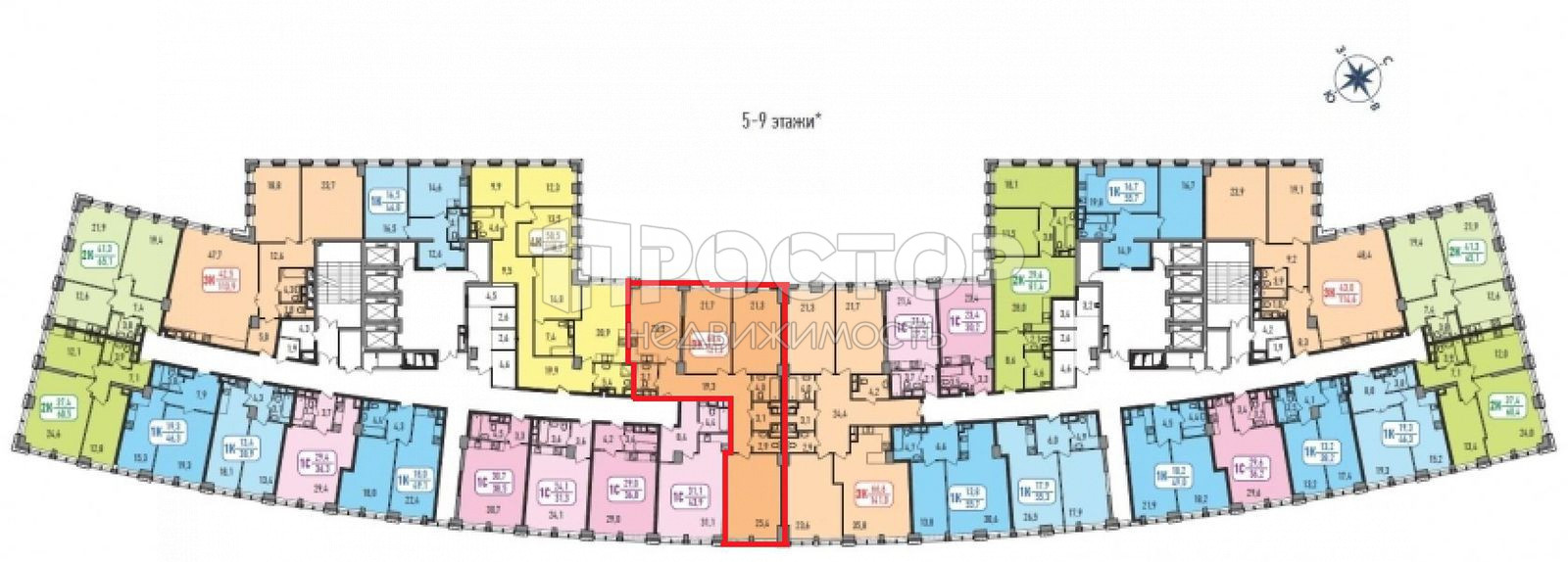 3-комнатная квартира, 120.8 м² - фото 2