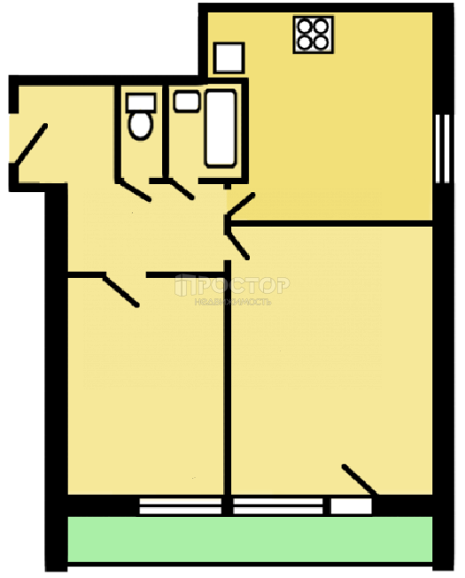 2-комнатная квартира, 53 м² - фото 12