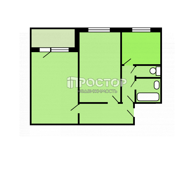 2-комнатная квартира, 42.5 м² - фото 26