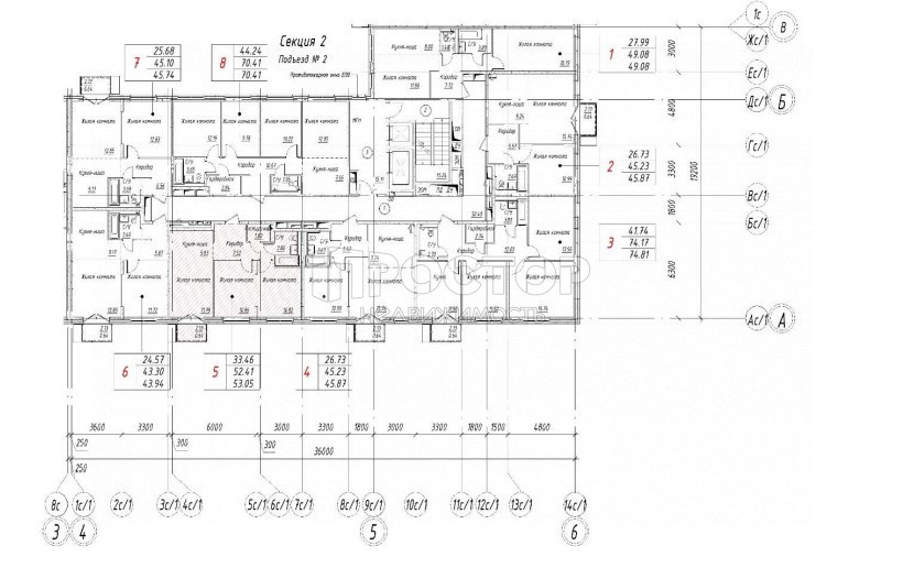 3-комнатная квартира, 53.05 м² - фото 4