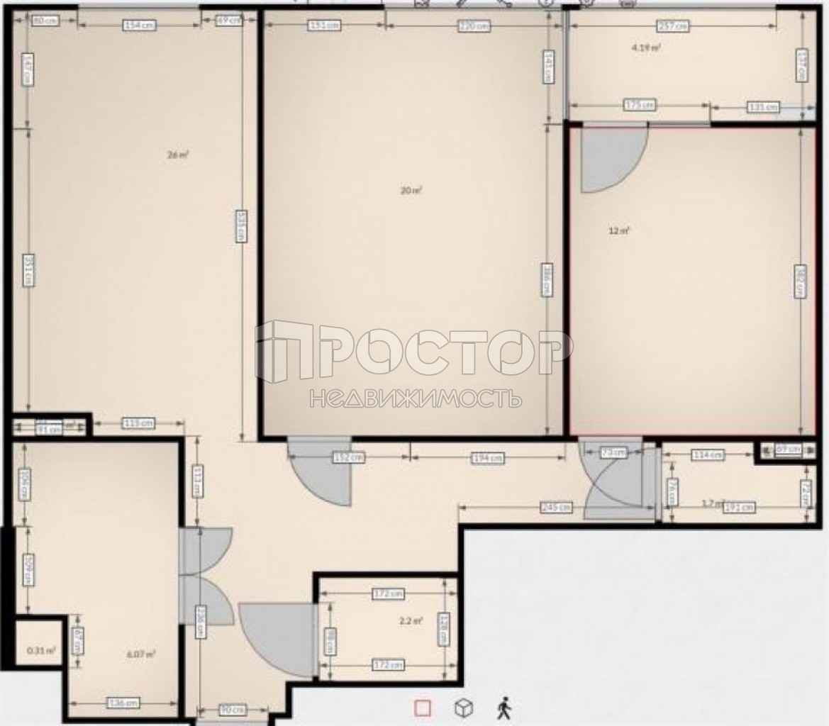 2-комнатная квартира, 68.8 м² - фото 5