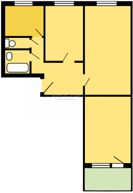 3-комнатная квартира, 60 м² - фото 11