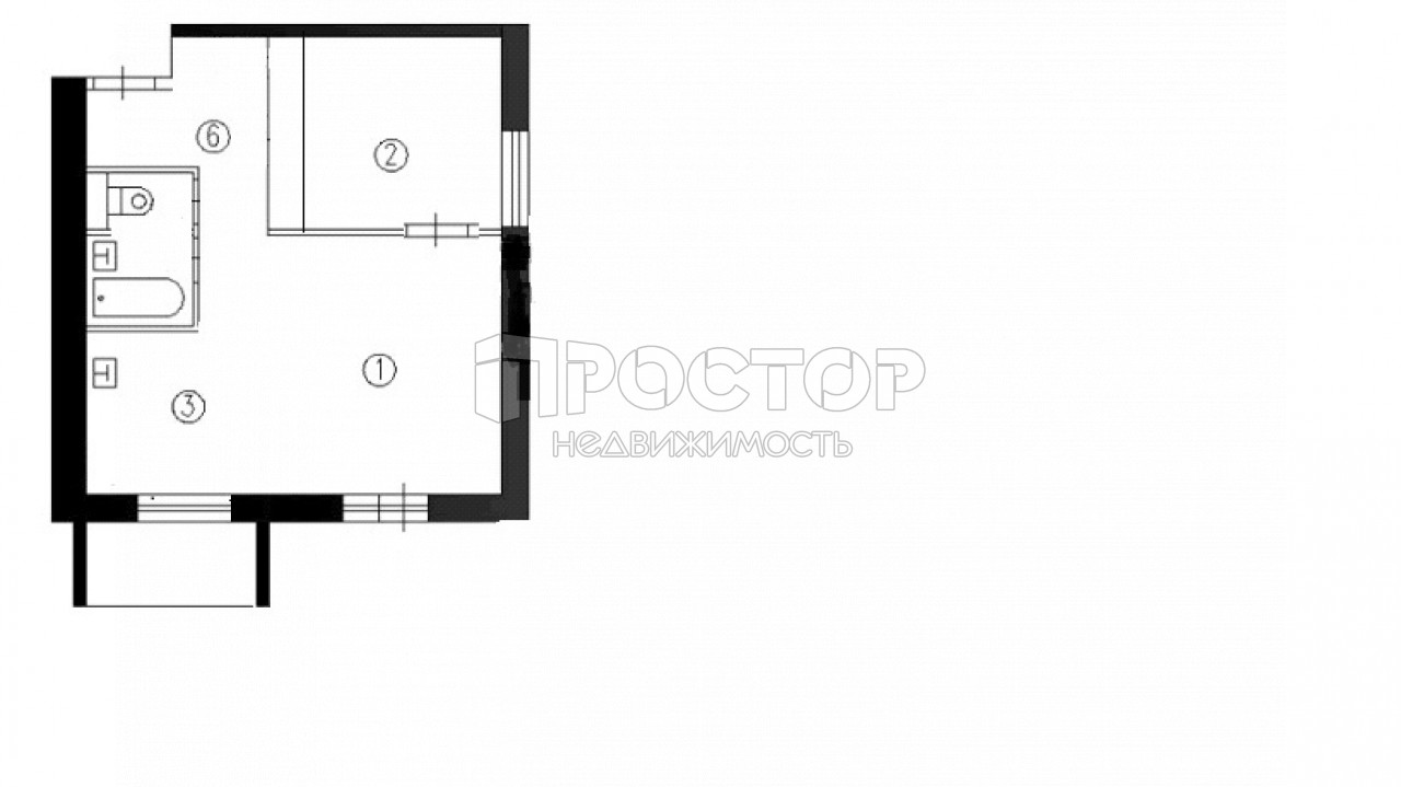 2-комнатная квартира, 40 м² - фото 29