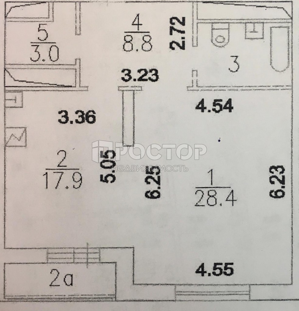 1-комнатная квартира, 64 м² - фото 14