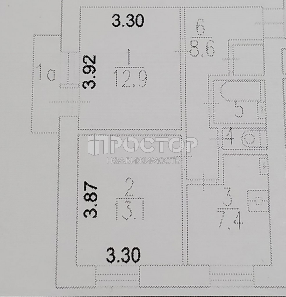 2-комнатная квартира, 46 м² - фото 22