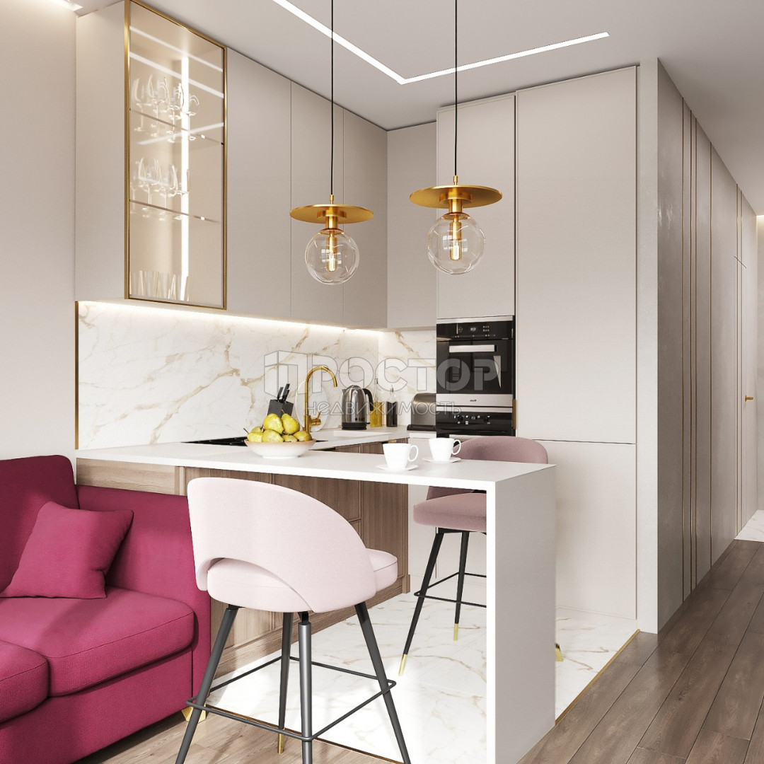 1-комнатная квартира, 37.8 м² - фото 8