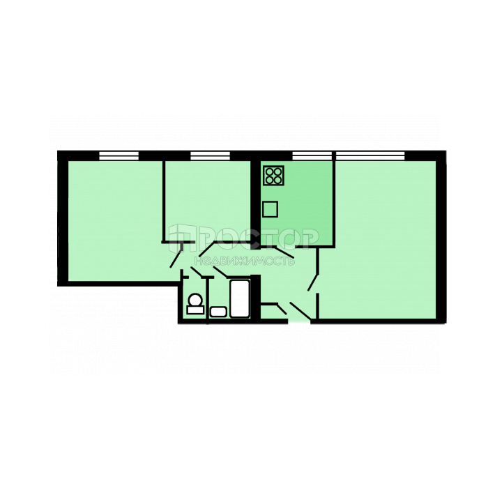 3-комнатная квартира, 64.9 м² - фото 29