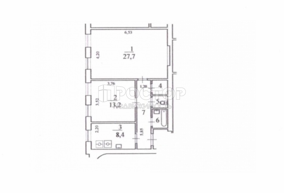 2-комнатная квартира, 61.9 м² - фото 17