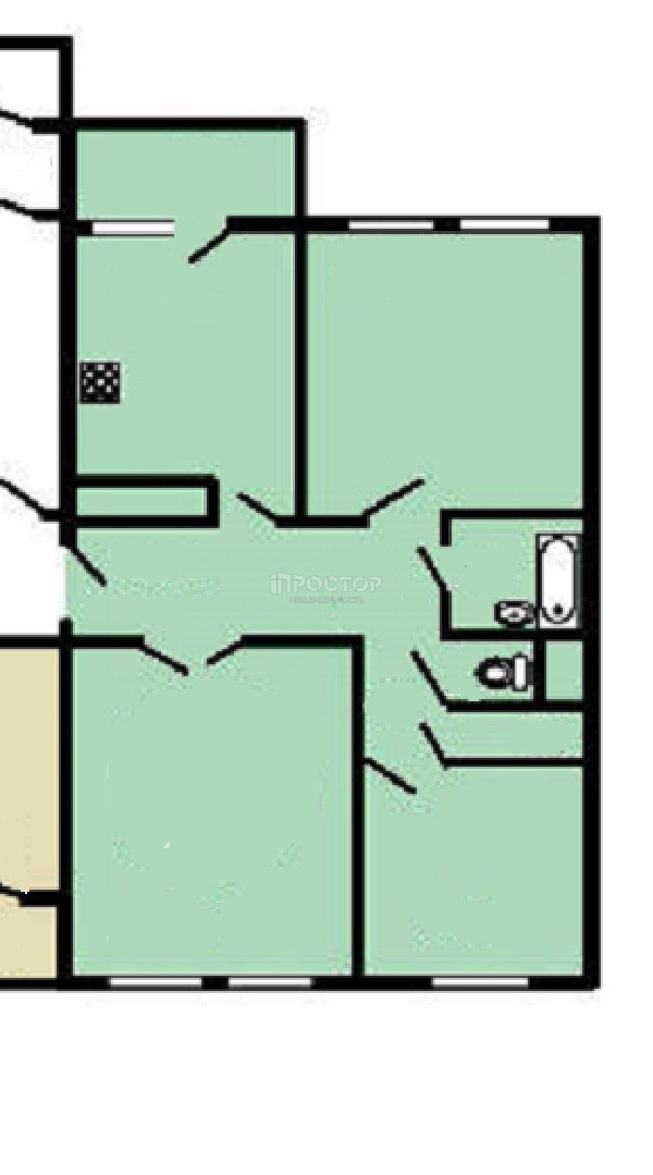 3-комнатная квартира, 76.2 м² - фото 7