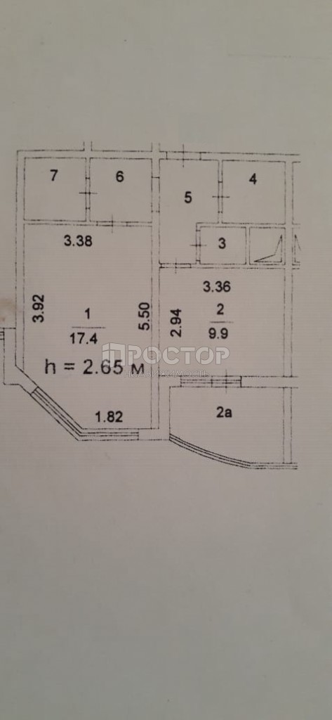 2-комнатная квартира, 44 м² - фото 9