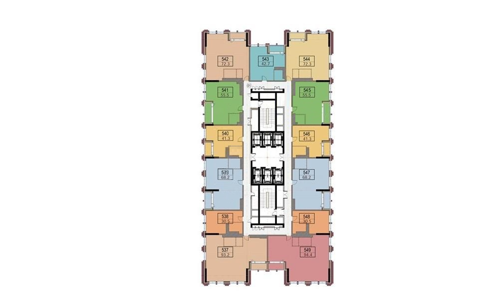 1-комнатная квартира, 40 м² - фото 3