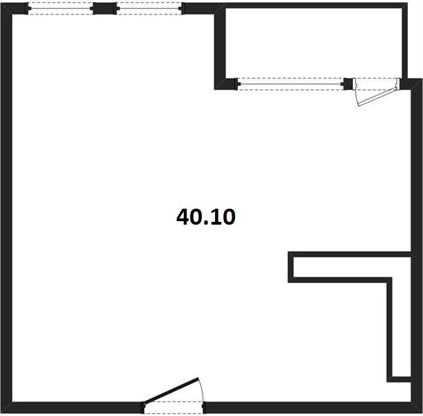 1-комнатная квартира, 40 м² - фото 2