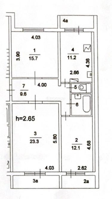 3-комнатная квартира, 81.2 м² - фото 13