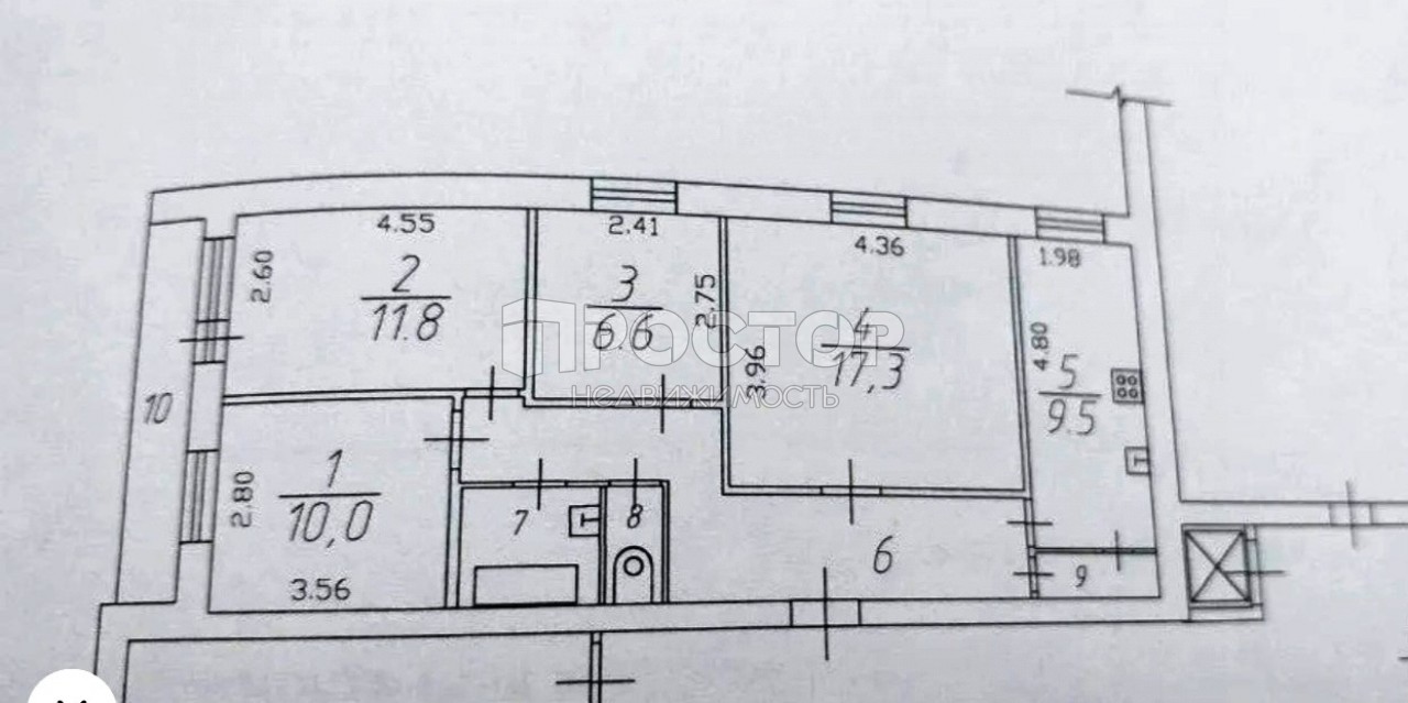 4-комнатная квартира, 75 м² - фото 14