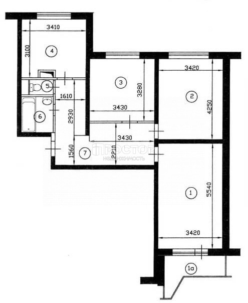 3-комнатная квартира, 73.9 м² - фото 9