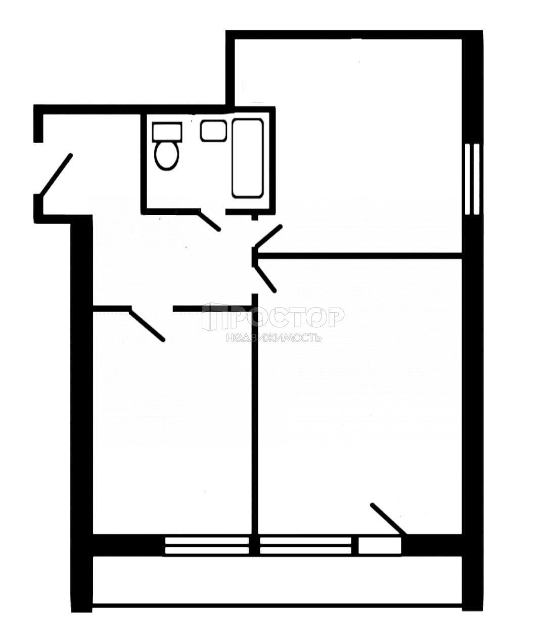 2-комнатная квартира, 50.9 м² - фото 24