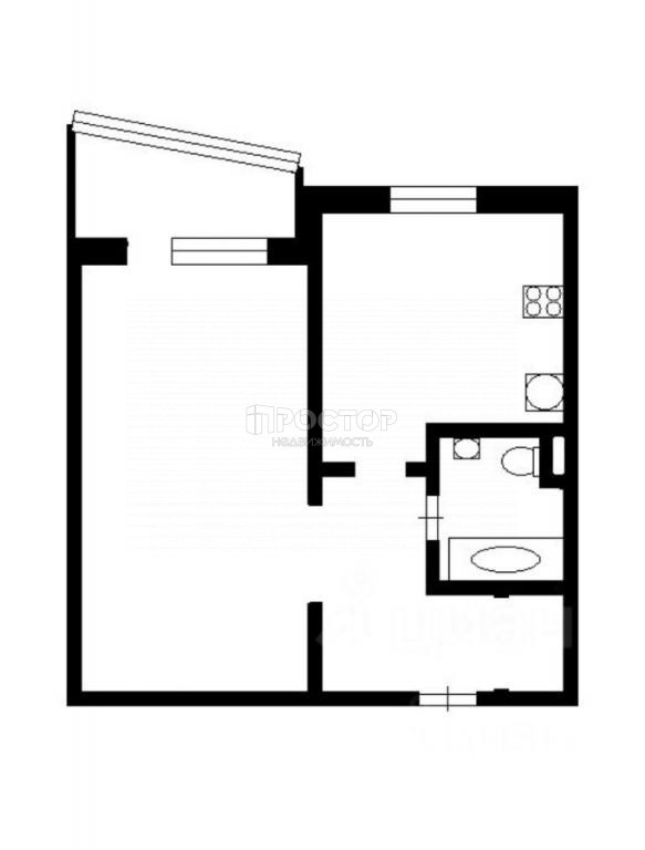 1-комнатная квартира, 38.4 м² - фото 19
