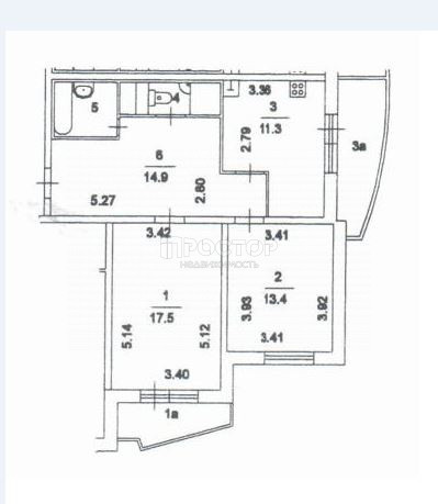 2-комнатная квартира, 62.8 м² - фото 18