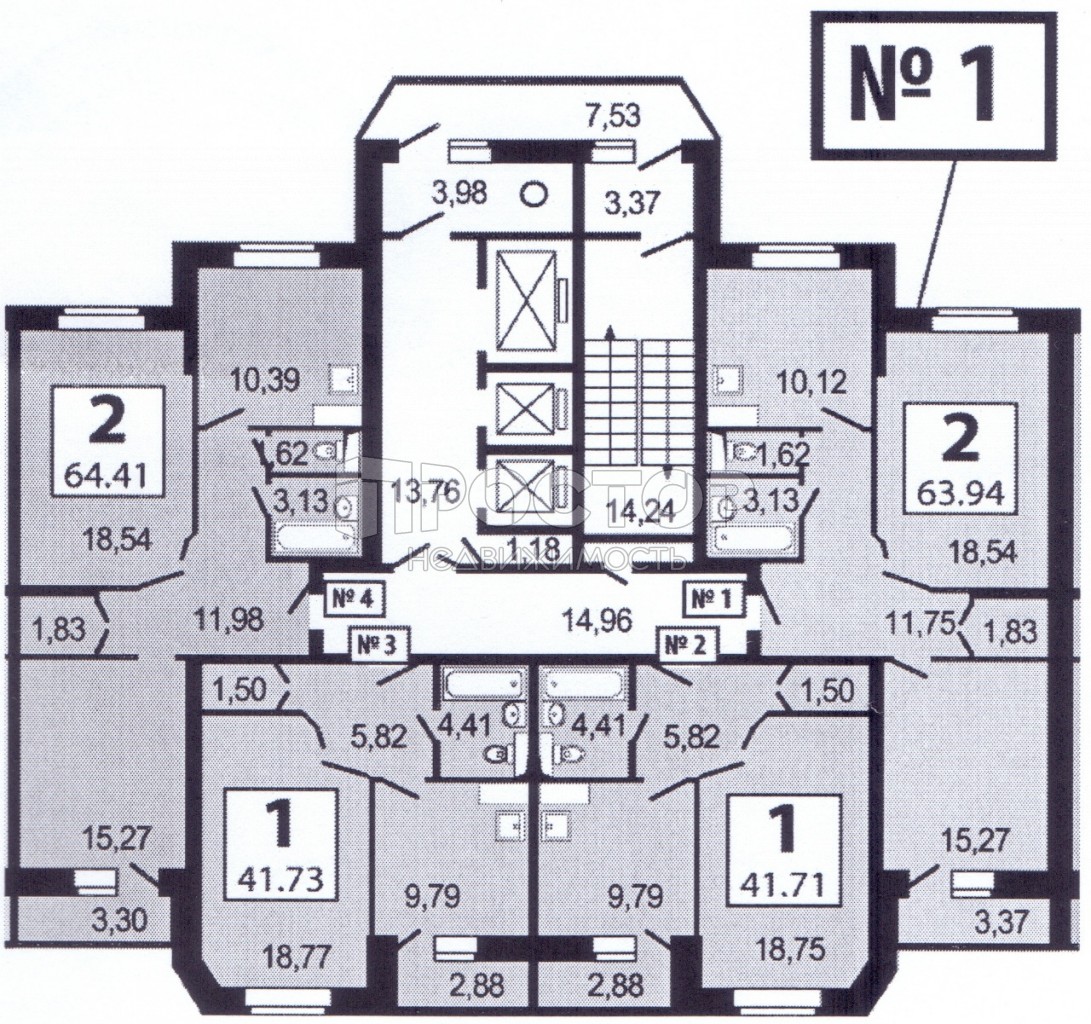 2-комнатная квартира, 67 м² - фото 16