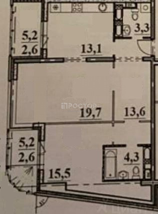 2-комнатная квартира, 70 м² - фото 32