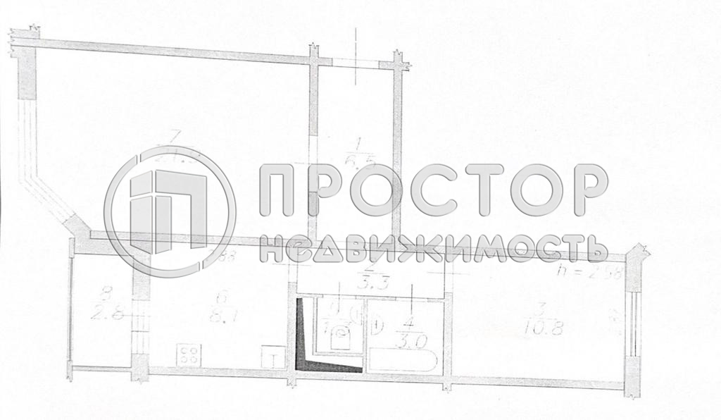 2-комнатная квартира, 54.9 м² - фото 56