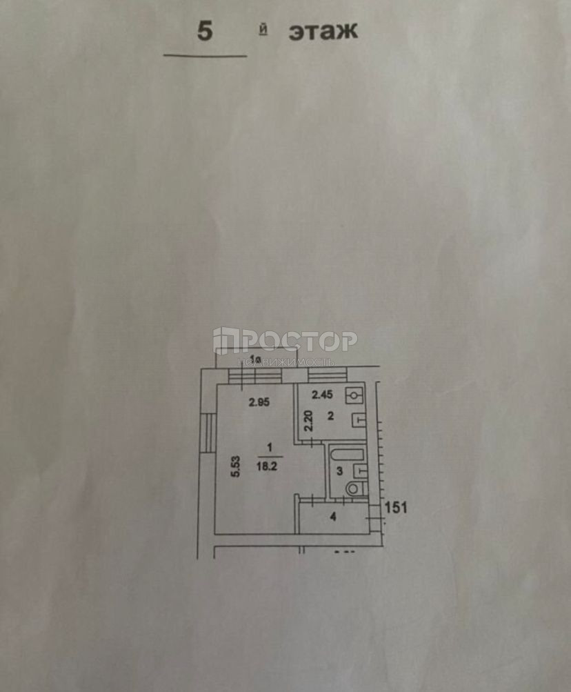 1-комнатная квартира, 29.5 м² - фото 15