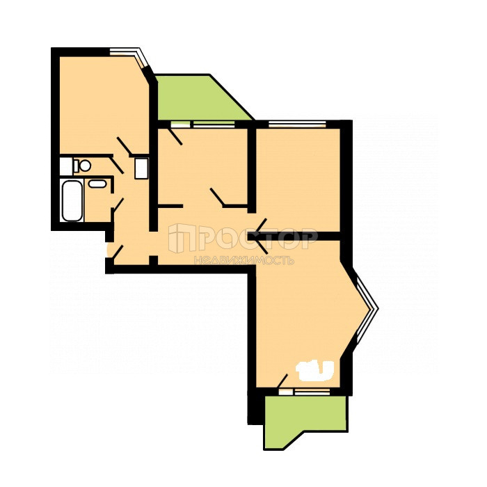 3-комнатная квартира, 78 м² - фото 27