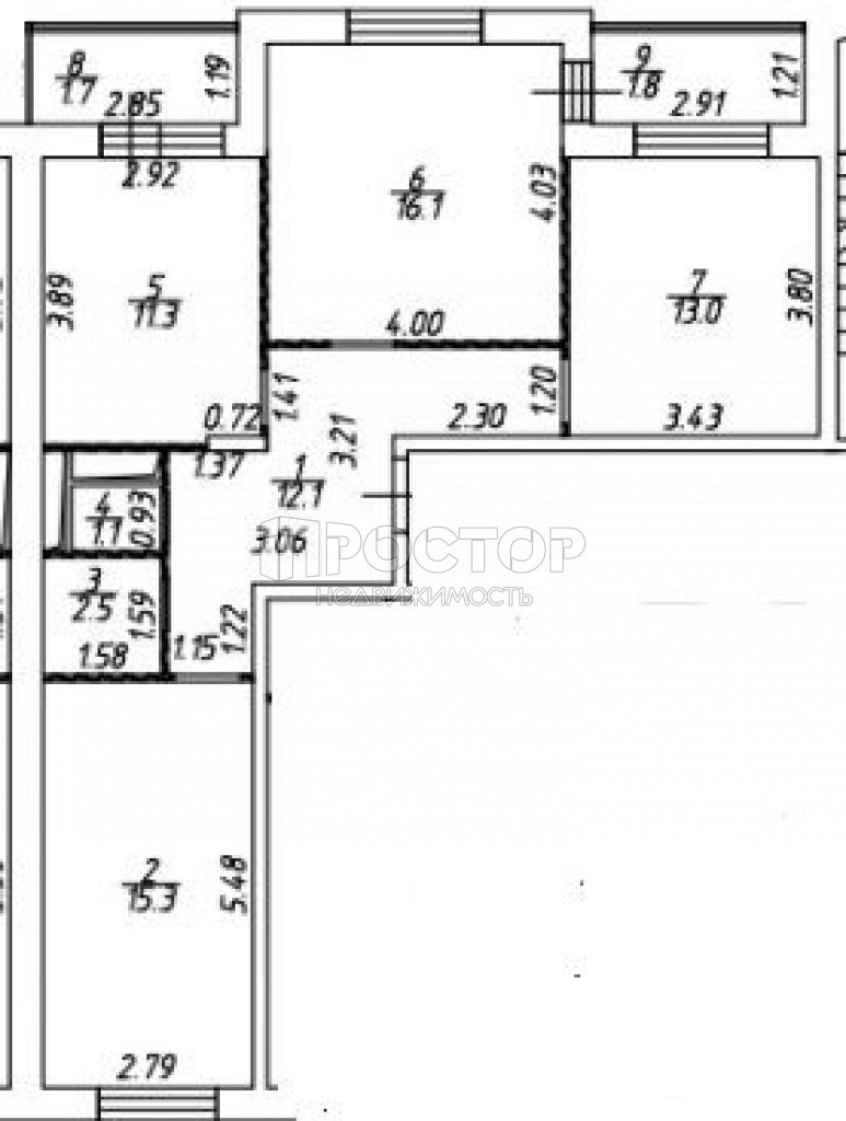 3-комнатная квартира, 74.9 м² - фото 8