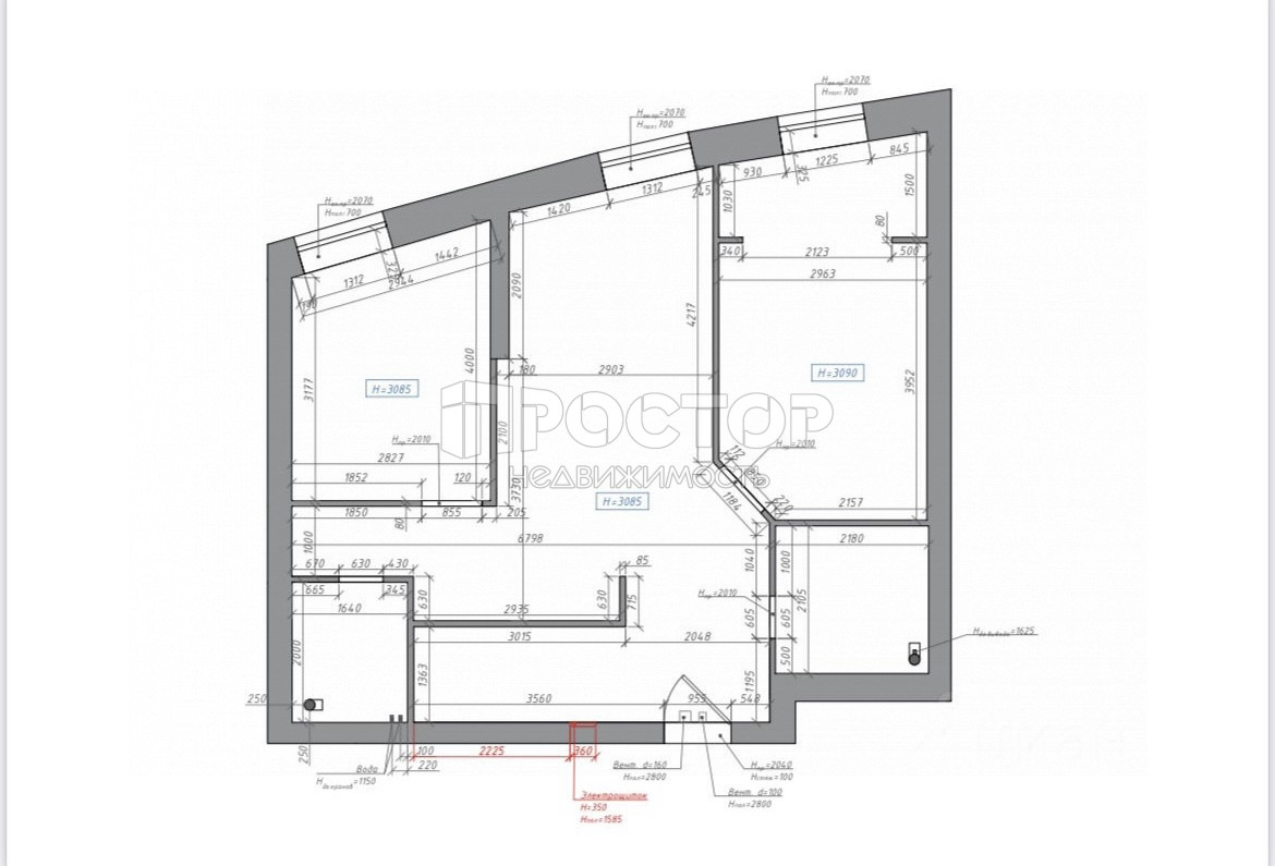 3-комнатная квартира, 65.78 м² - фото 18