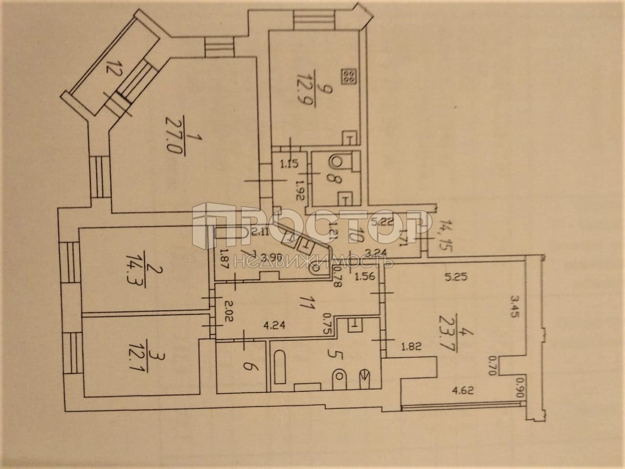 4-комнатная квартира, 133.7 м² - фото 24