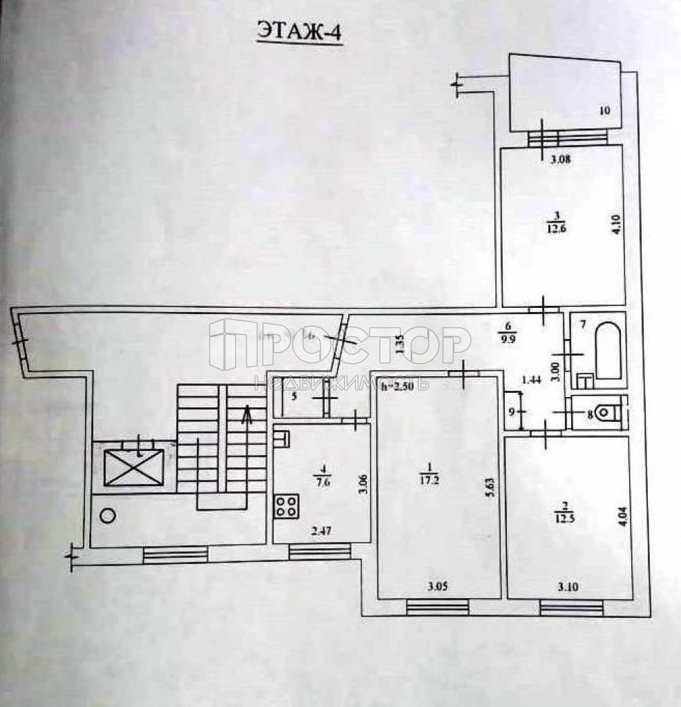 3-комнатная квартира, 65.6 м² - фото 30