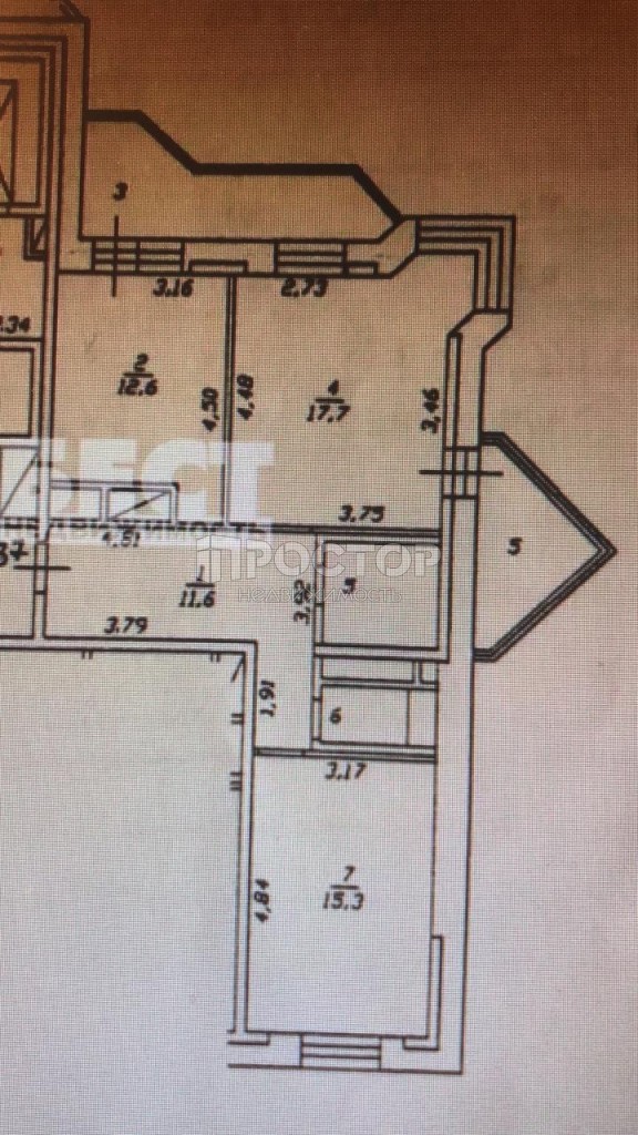 2-комнатная квартира, 61.8 м² - фото 13