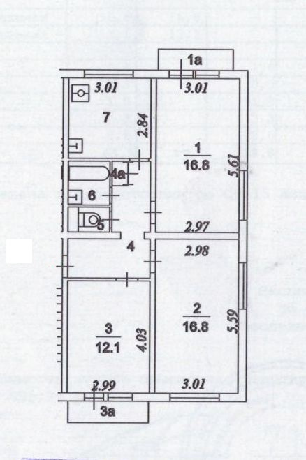 3-комнатная квартира, 65.5 м² - фото 7