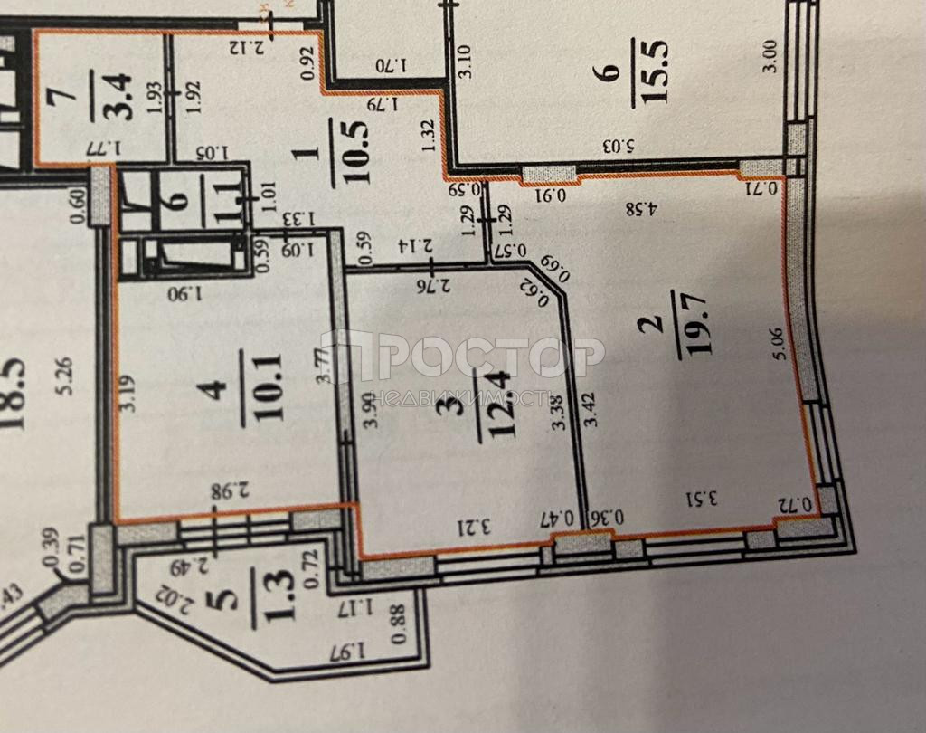 2-комнатная квартира, 57.4 м² - фото 24
