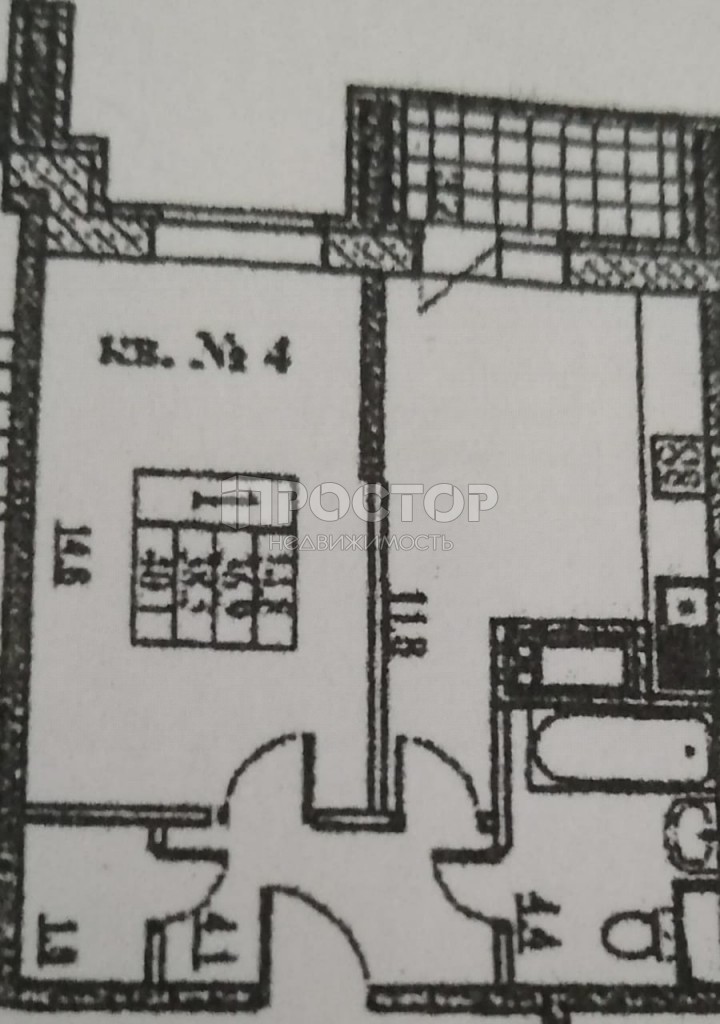 1-комнатная квартира, 38.4 м² - фото 12