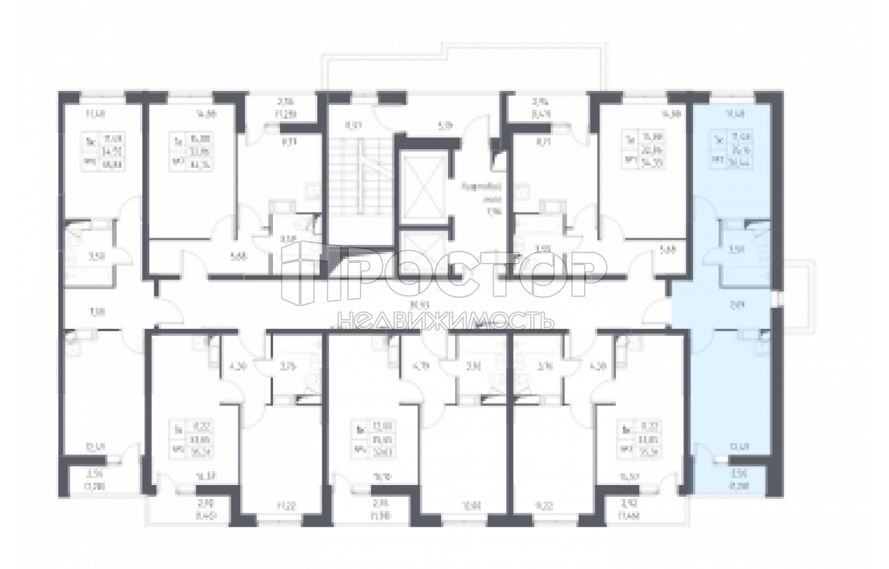 1-комнатная квартира, 36.4 м² - фото 3