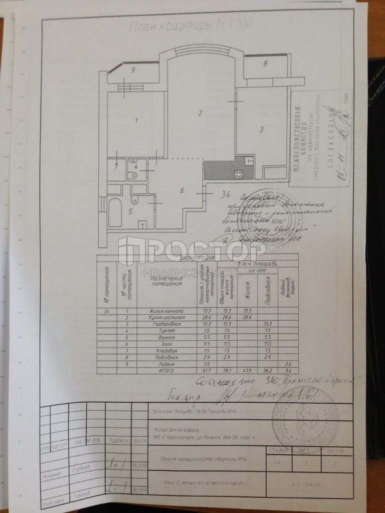 2-комнатная квартира, 81.7 м² - фото 19