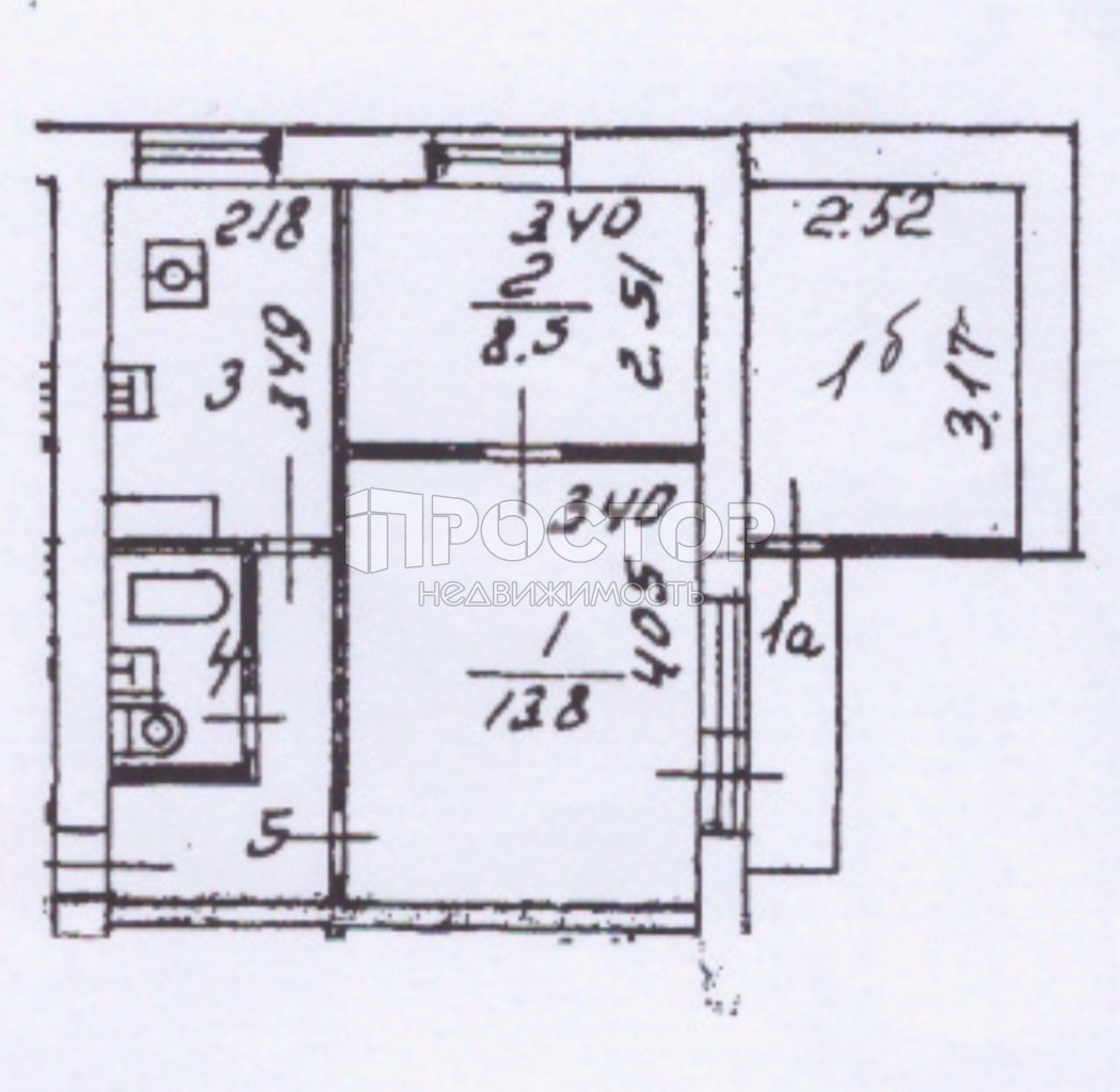 2-комнатная квартира, 44.2 м² - фото 3