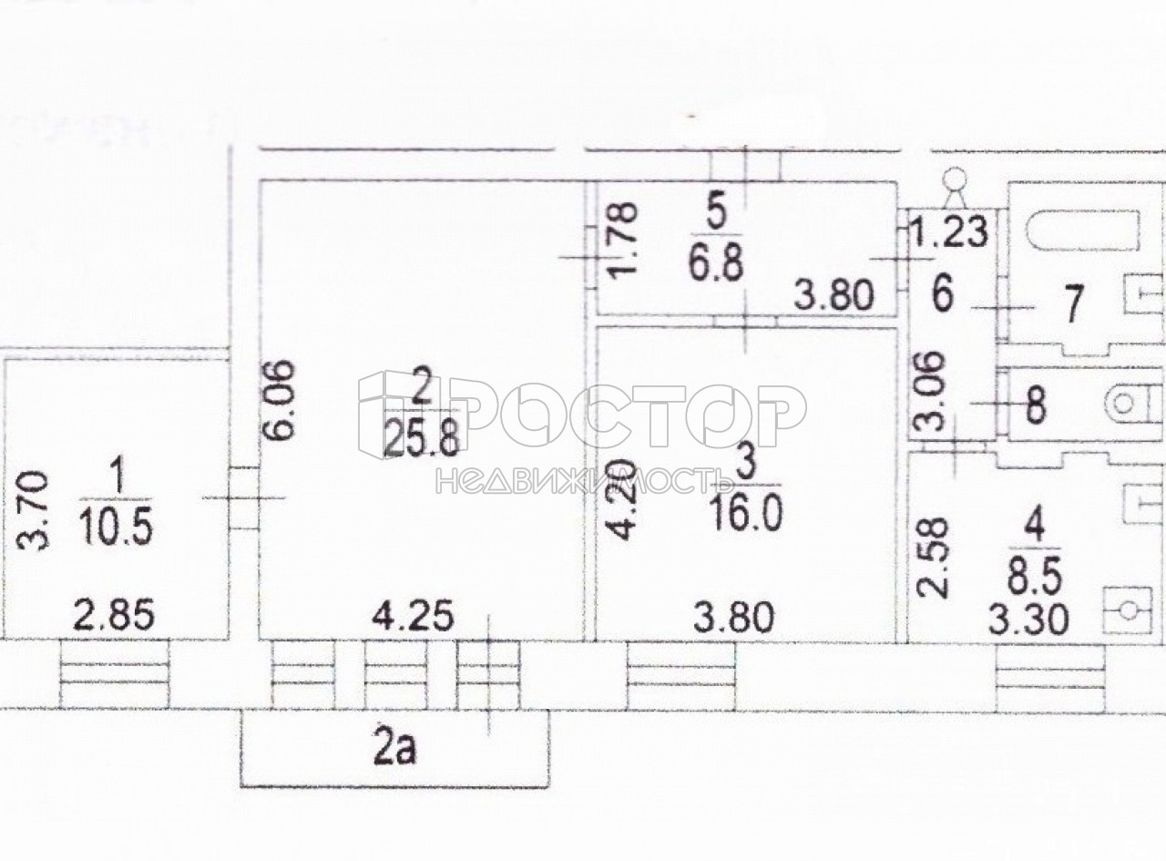 3-комнатная квартира, 77.2 м² - фото 17