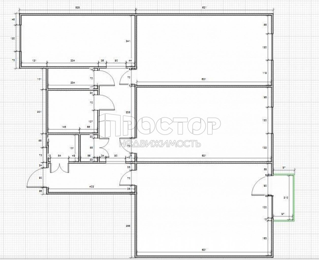 3-комнатная квартира, 99 м² - фото 7