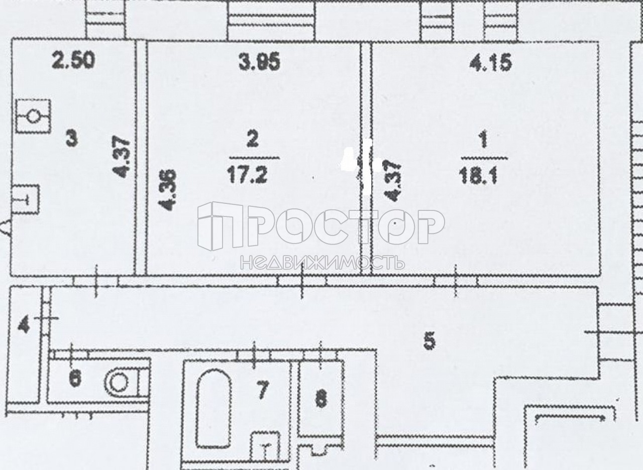 2-комнатная квартира, 69 м² - фото 22