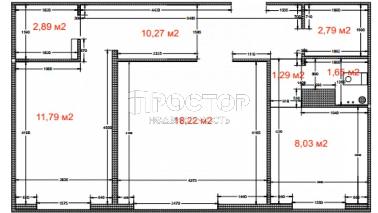 2-комнатная квартира, 58.9 м² - фото 8