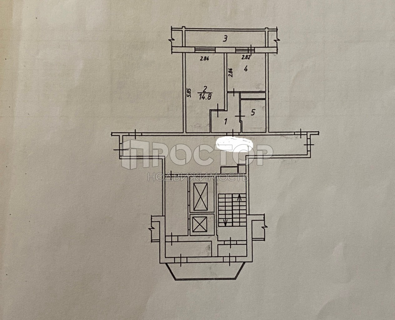 1-комнатная квартира, 32 м² - фото 3