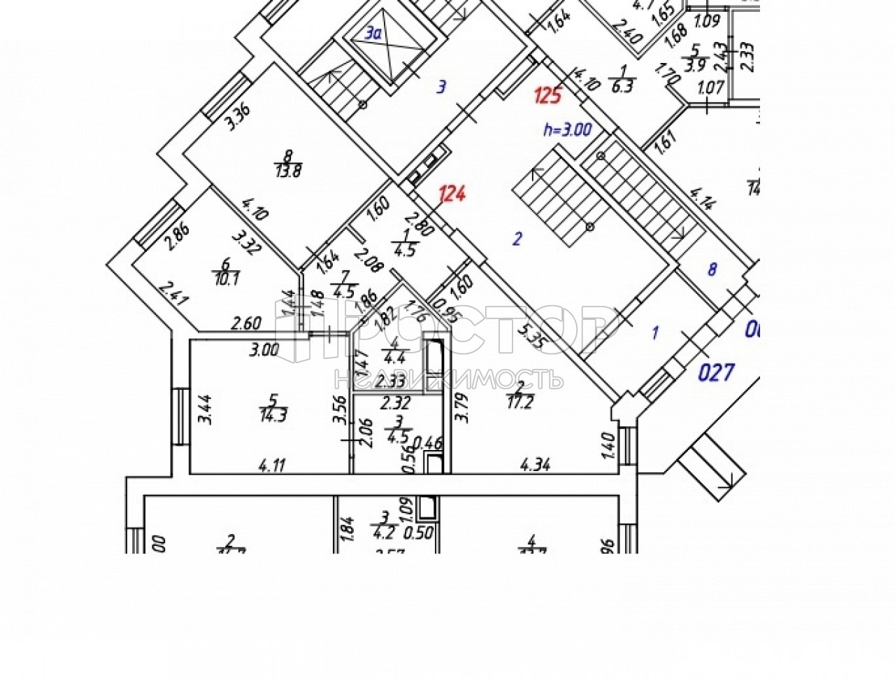 3-комнатная квартира, 73.3 м² - фото 3