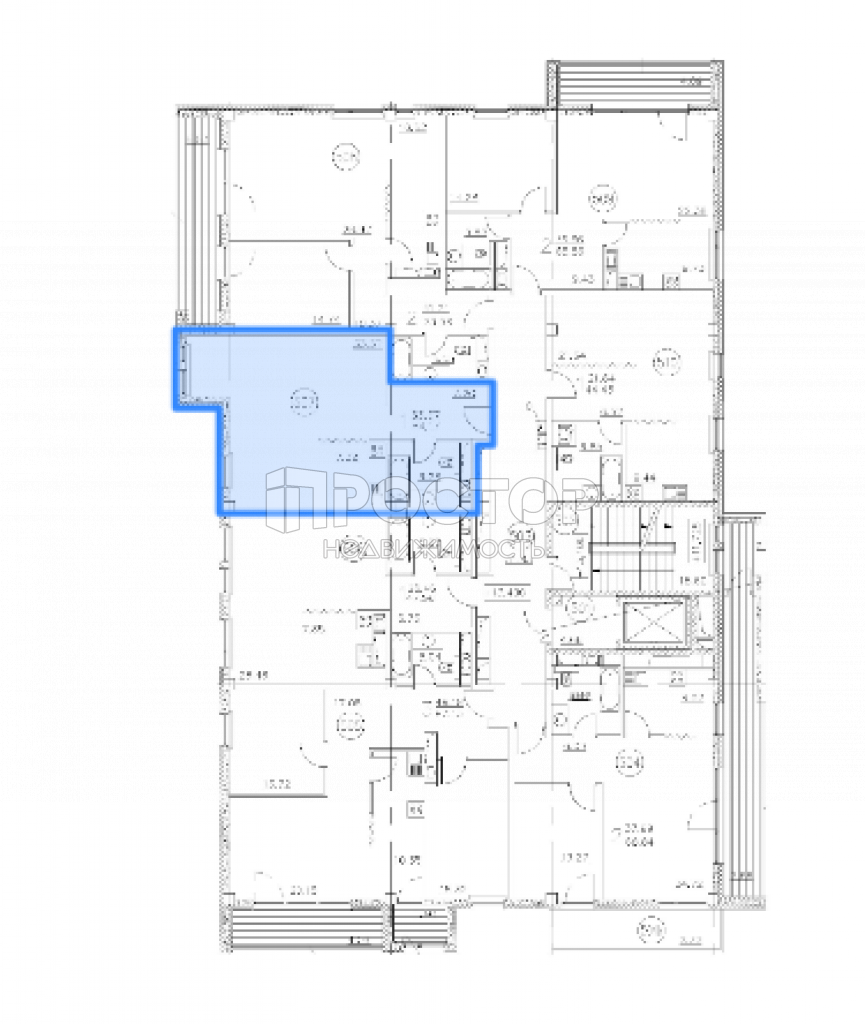 1-комнатная квартира, 55.05 м² - фото 9