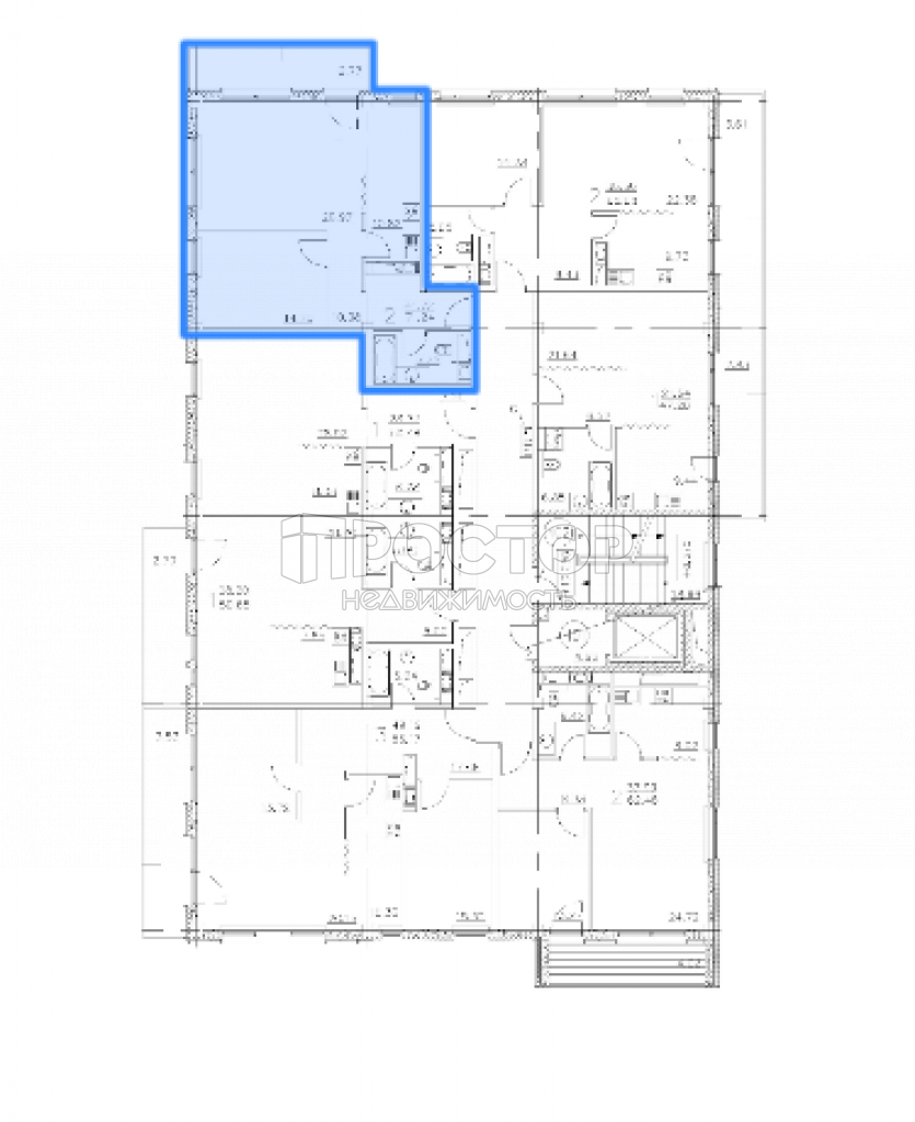 2-комнатная квартира, 72.93 м² - фото 9
